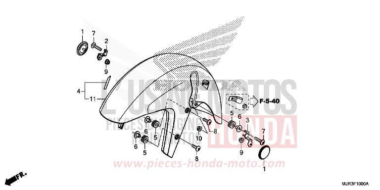 AILE AVANT de F6C "Valkyrie" GRAPHITE BLACK (NHB01) 2015
